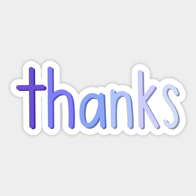 Thanks! Sticker by beyondthescope